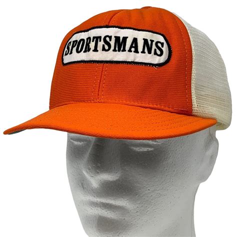 Vintage Sportsmans Trucker Hat Vintage 80s Made In USA Orange Cap | Grailed