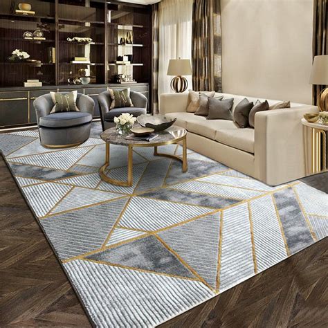 Geometric Style Design Art Deco Rug Pattern For Interior Living Room