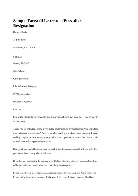 Here are the farewell letters that you can get and use for free. Farewell Message to Boss Free - Edit, Fill, Sign Online ...