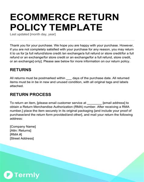 Use our free privacy policy generator to create a compliant privacy policy in minutes for your website, blog, and mobile app. Return Policy Templates & Examples | Free to Download | Termly