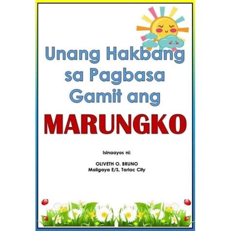 Unang Hakbang Sa Pagbasa Gamit Ang Marungko 28 Pages Free Bookbind