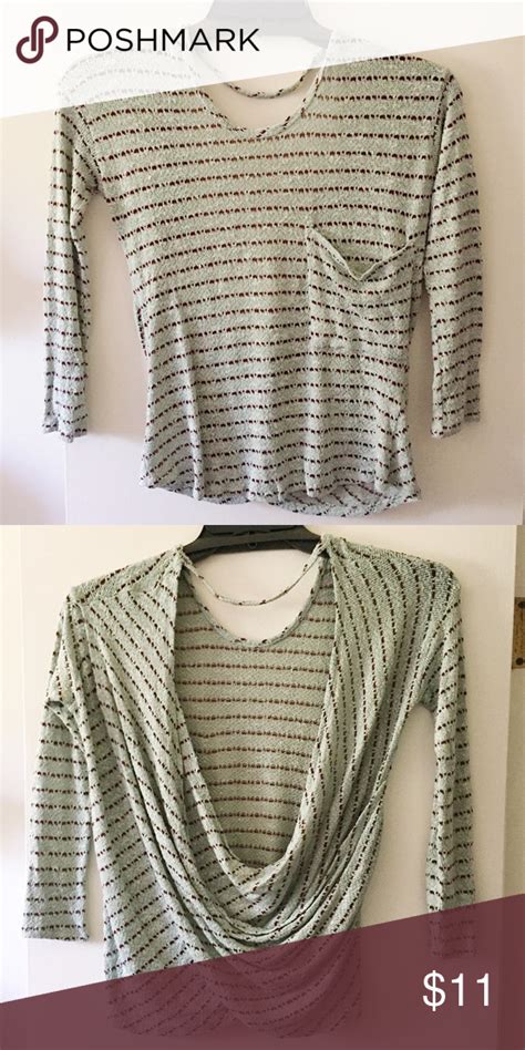 Free People Open Back Slouch Sweater Top S Small Sweater Top