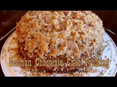In a small saucepan combine chocolate and 1/3 cup water. German Chocolate Cake Frosting Recipe & Tutorial - YouTube