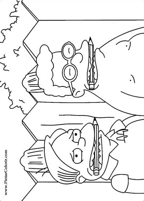 Desenhos de personagens de cartoon. Drawings To Paint & Colour Simpsons - Print Design 010