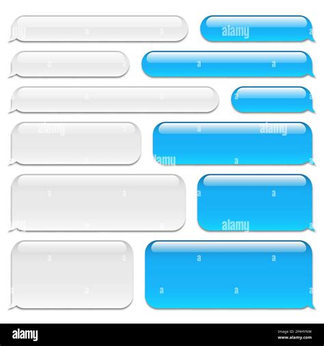 Blank Vector Message Bubbles Chat Or Messenger Speech Bubble Sms Text