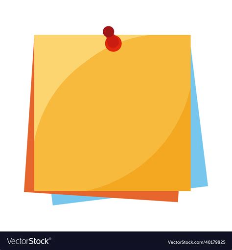 Sticky Notes Design Royalty Free Vector Image Vectorstock