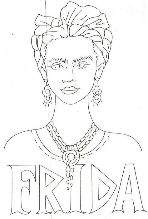 Dibujos Para Colorear De Frida Kahlo Colorear Dibujos De Frida Kahlo