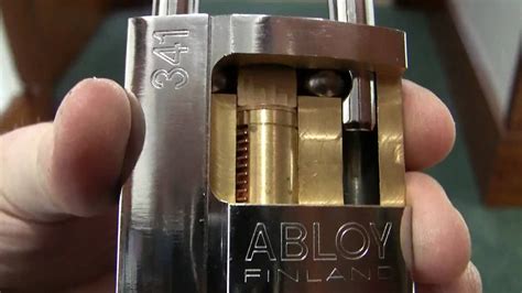 It is often used by utilities to gain permissible entry to private property without having to bother the landholder or. Demo of an Abloy 341 factory cutaway padlock. - YouTube