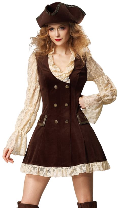 sexy colonial lace pirate wench adult halloween costume ebay