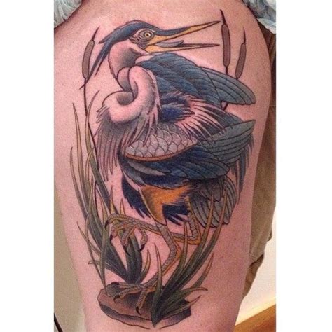 Heron tattoo by chelsea shoneck , an artist at the torchbearer tattoo in providence, rhode island. Blue heron tattoo (With images) | Heron tattoo, Tattoos, Memorial tattoos