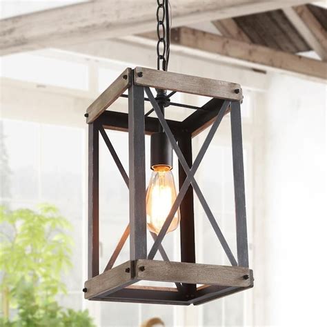 New farmhouse style pendant lights. LNC Laius Black Farmhouse Lantern Kitchen Island Light in ...