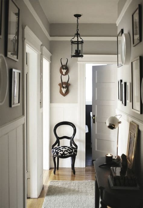 I love the idea of taking advantage of that long expanse and using it as a library. Best decorating ideas for small hallways