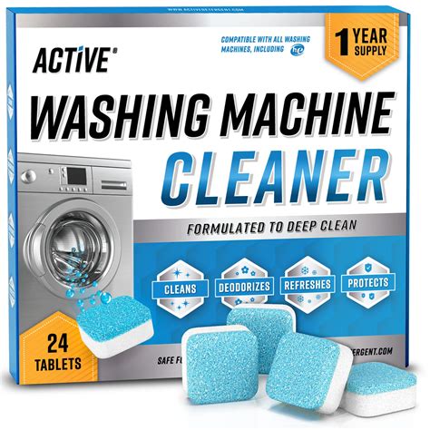 Buy Active Washing Machine Cleaner Descaler 24 Pack Deep Cleaning