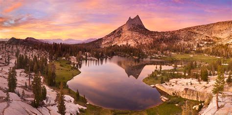 Cathedral Peak Sunset Yosemite National Park California Grant