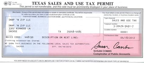 Business Tax Business Tax Id Texas