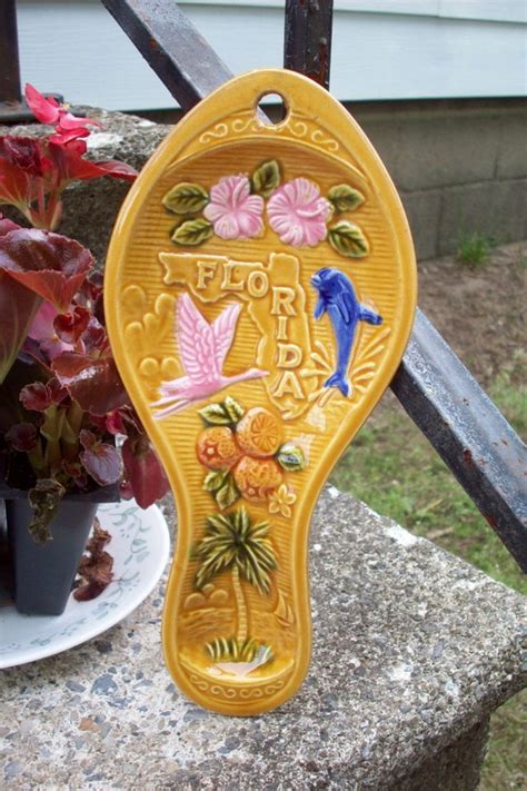 Florida Souvenir Spoon Rest Vintage Collectible Utensil