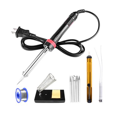 Special design of cartridges and tips. 60W Electronic Solder Iron Tools Kit PC PCB Digital ...