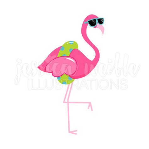 Sunglasses Flamingo Cute Digital Clipart Cute Flamingo Clip