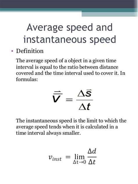 Spice of Lyfe: Formula Of Instantaneous Speed In Physics