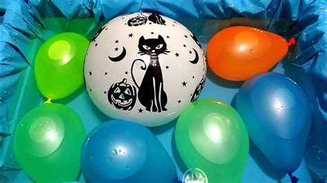 Fun Halloween Cat Water Balloon Pops Youtube