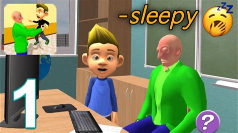 Crazy Baldi Math Teacher Baldis Sleepy Basic Mod Gameplay Walkthrough