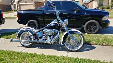 Softail deluxe with 20 inch chrome hcc apes. Carlini Gangster Apes Motorcycles for sale