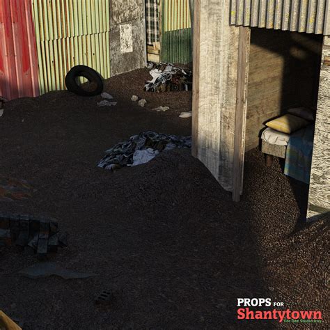 Shantytown Props For Ds Iray 3d Models Christophe3d