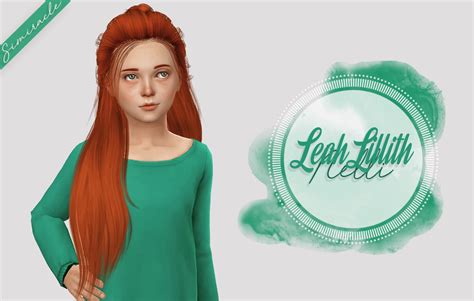 Sims 4 Hairs Simiracle Leahlillith`s Nelli Hair Retextured Kids