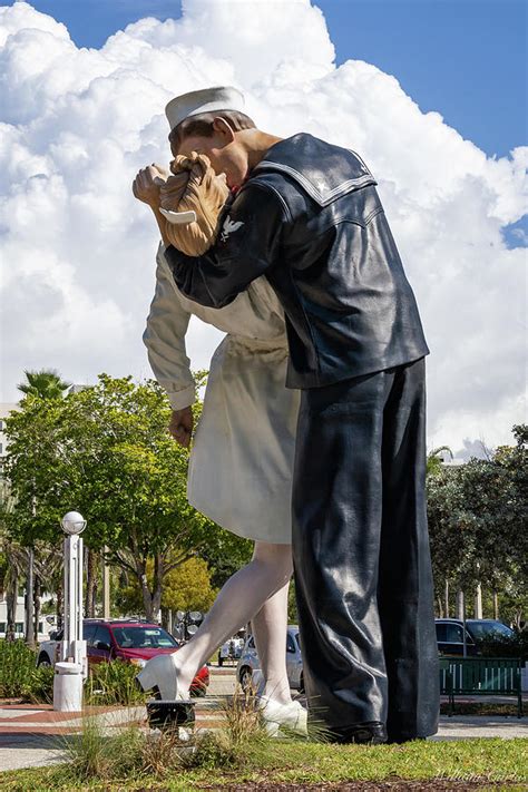 Sailor Kissing Nurse Statue Photograph By William Carlos Pixels
