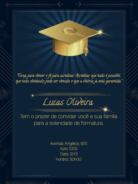 Convite Online Para Formatura