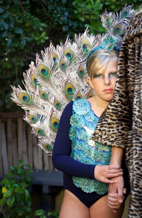 Diy Peacock Costume Made From Photographs Popsugar Moms