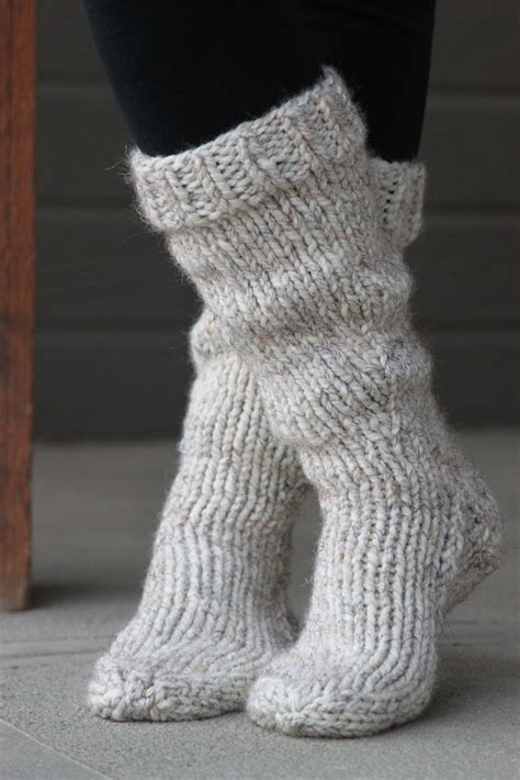 Ravelry Bean4680s Chunky Boot Socks Sock Knitting Patterns Crochet