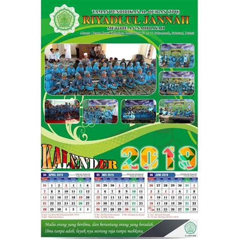 Desain Kalender Sekolah Keren