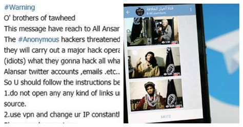 Isis Calls Anonymous Hackers Idiots Gives Lame Advice To Avoid