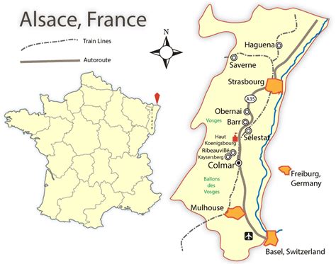 Alsace Map And Travel Guide Mapping France