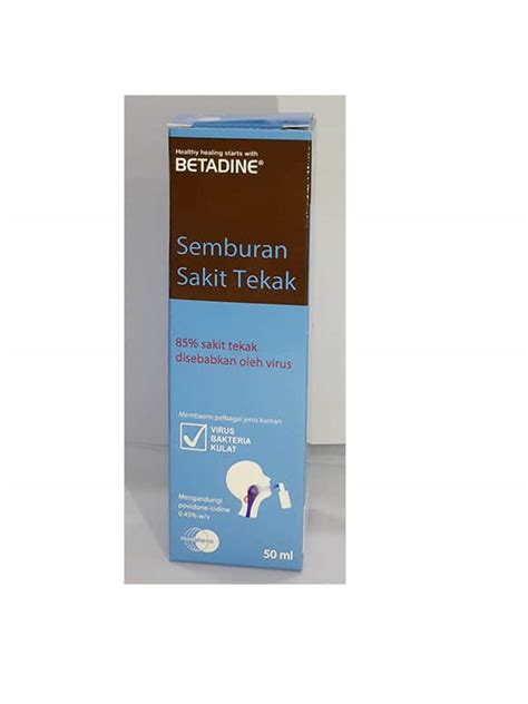 Betadine® sore throat spray is the perfect comeback against viruses that cause sore throats. Betadine Sore Throat Spray 50ml Now Available at Prima Dinamik