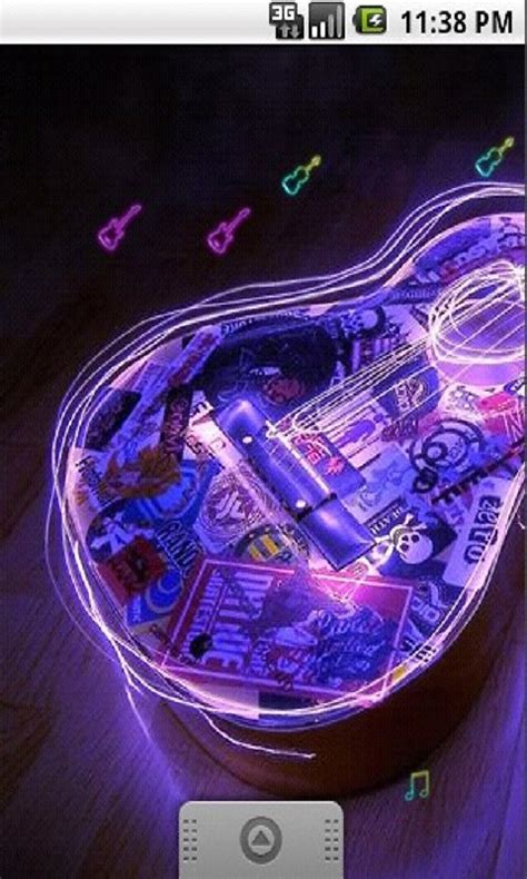 Neon Light Classic Guitar Live Wallpaper Free Android Live Wallpaper