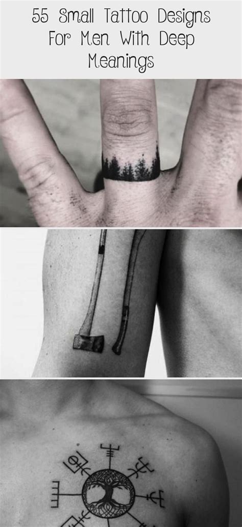 55 Small Tattoo Designs For Men With Deep Meanings In 2020 Tatuaż