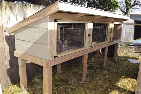 Don't forget to provide a flat surface if the cage has a grated floor. Pin on Diy Rabbit Hutch Outdoor