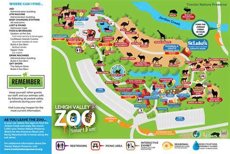 Zoo Map Lehigh Valley Zoo