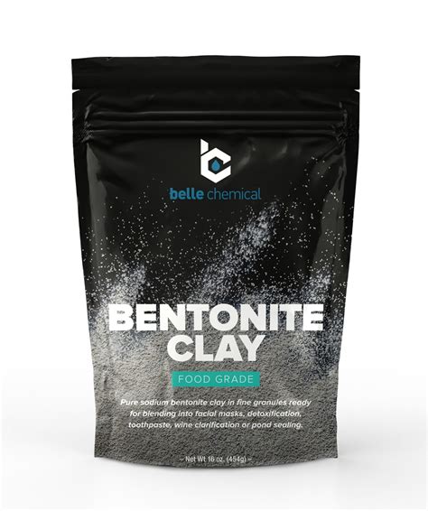 Food Grade Sodium Bentonite Clay 454g Belle Chemical