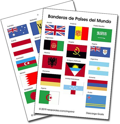Banderas de Países del Mundo (neoparaiso.com) - Didactalia: material