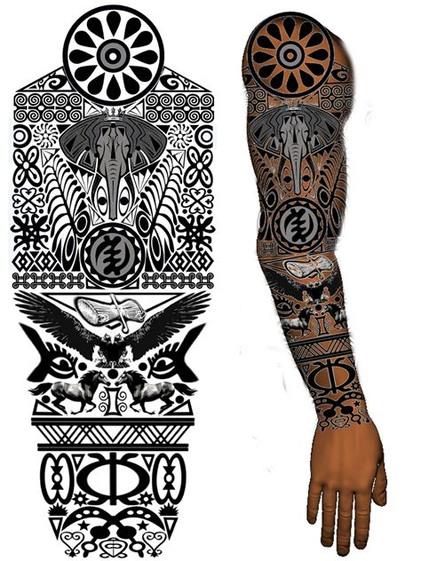 African Warrior Tattoos African Tribal Tattoos Men Tattoos Arm Sleeve