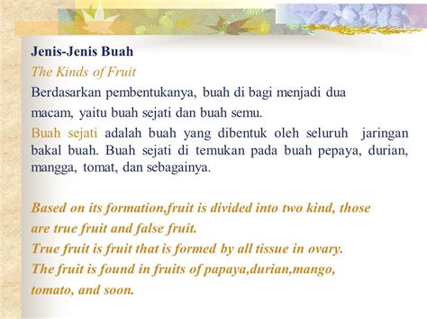 Struktur And Fungsi Buah Dan Biji Structure And Function Of Fruit And Seed