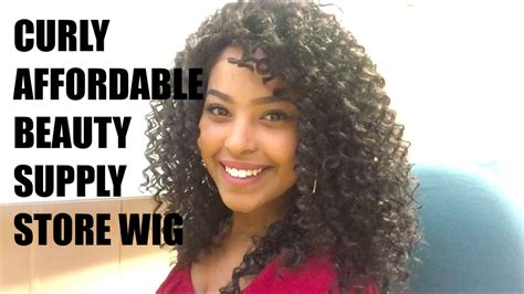 CURLY AFFORDABLE BEAUTY SUPPLY STORE WIG + CUT & SHAPE ...