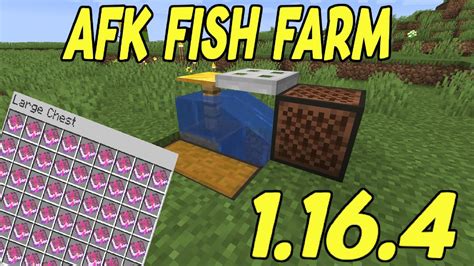 How To Make An Afk Fishxp Farm Minecraft 1164 Tutorial Youtube