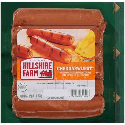 Hillshire Farm Cheddarwurst Smoked Sausage Links 18 Count 27 Oz