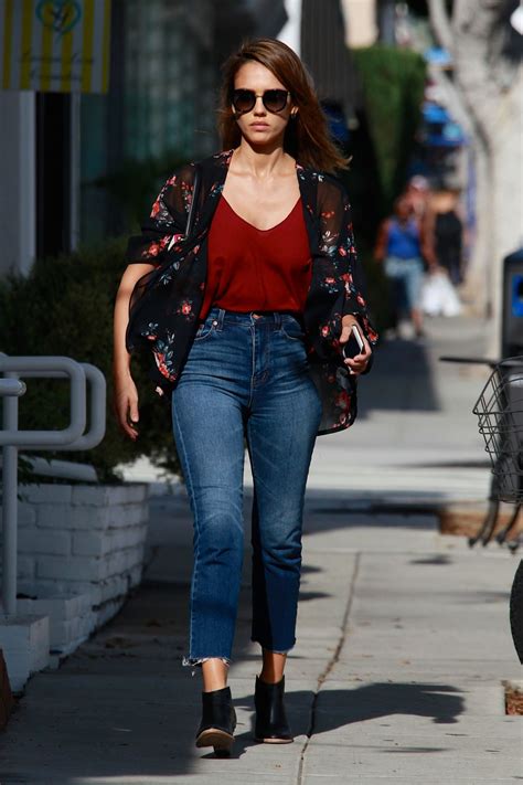 Jessica Alba In Jeans Out And About In Los Angeles 10142015 Hawtcelebs
