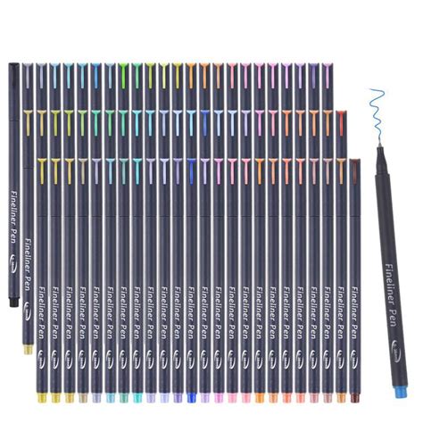 Buy Tebik 80 Pack Bullet Journal Colored Pens Set72 Assorted Colors