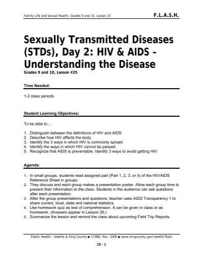Sexually Transmitted Diseases Stds Day Hiv Aids